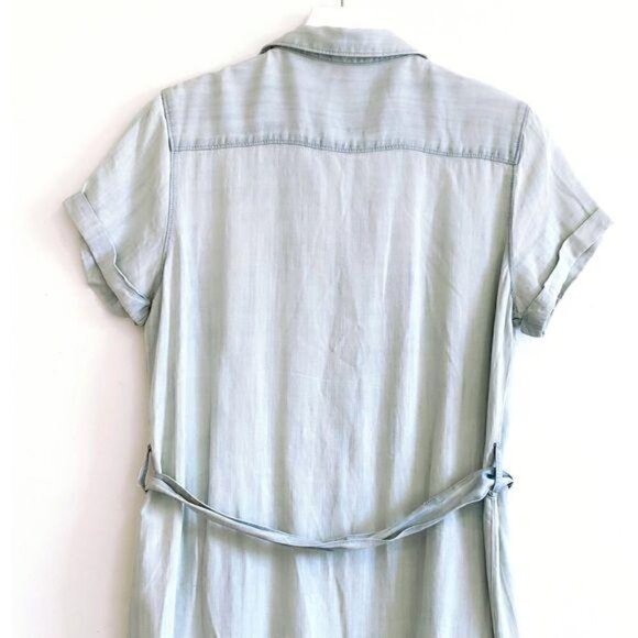 Velvet Heart Elodie Tie Waist Chambray Shirt Dress - Picture 8 of 13